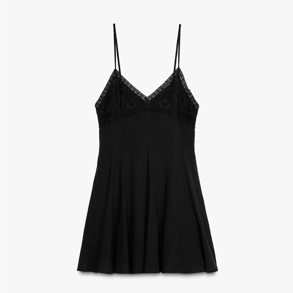 Zara Short Embroidered Dress